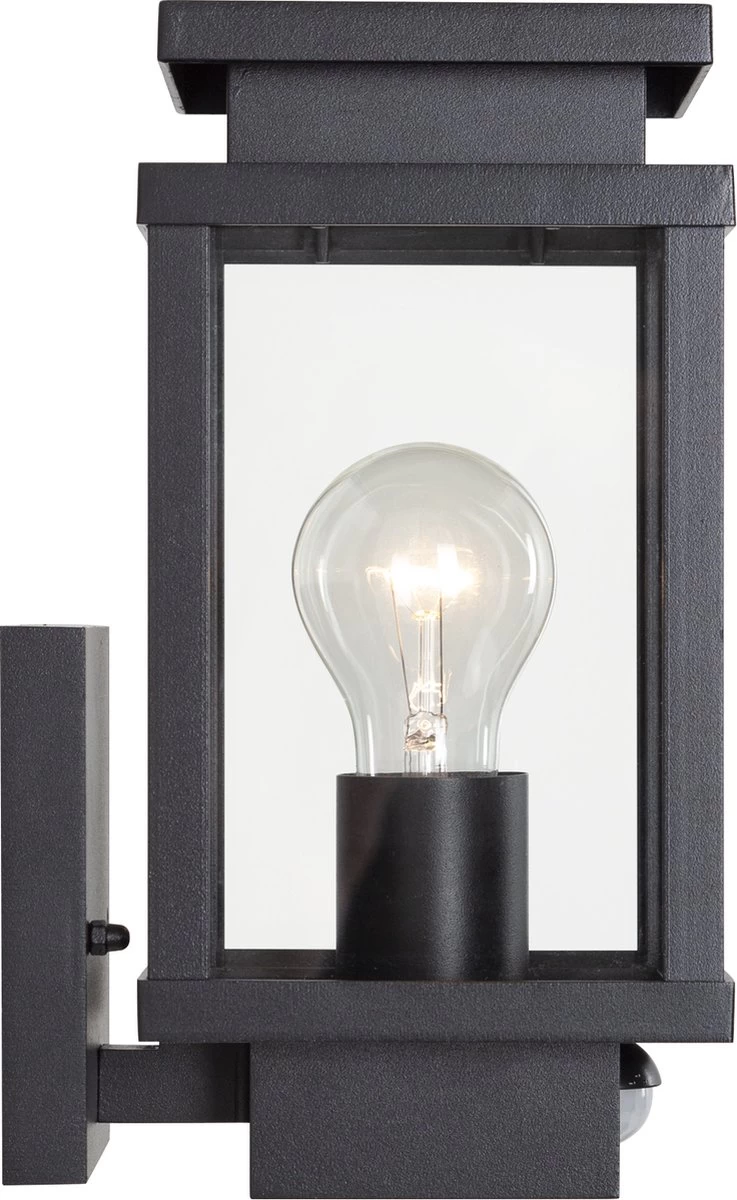 Buitenlamp Met Bewegingssensor Boston Wandlamp Zwart - Afbeelding 2