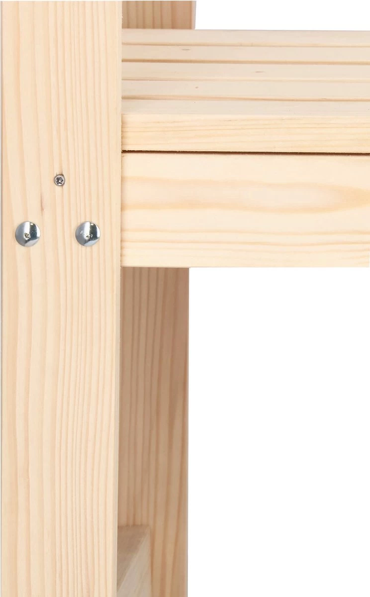 Merkloos Springos Tuinbank | Tuinbankje | Zitbank Buiten | Naaldhout | 119 X 78 X 45 Cm | Licht - Afbeelding 8