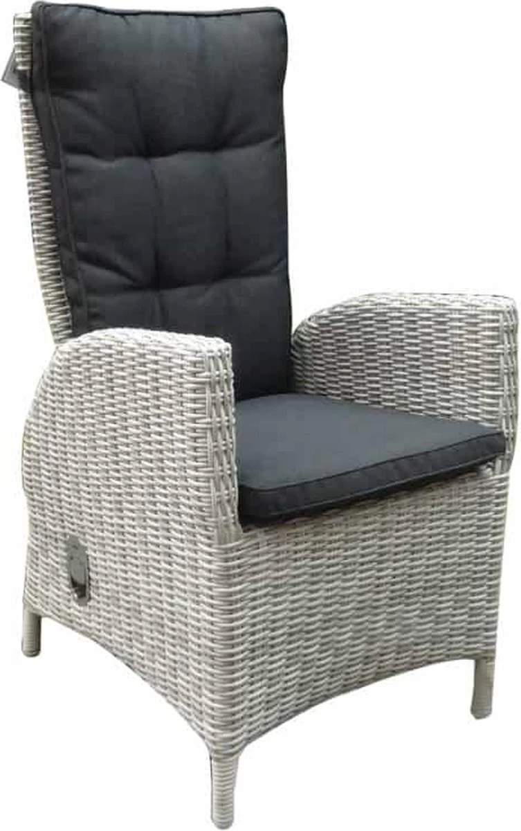 Menorca Dining Tuinstoel Verstelbaar Wit Grijs - Afbeelding 8