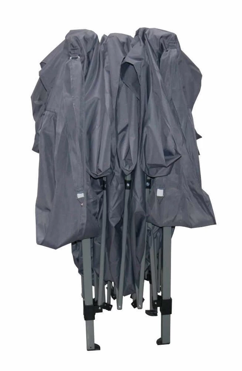 Garden Royal Partytent 3x3m Easy Up Grijs Met 2 Zijwanden - Afbeelding 4