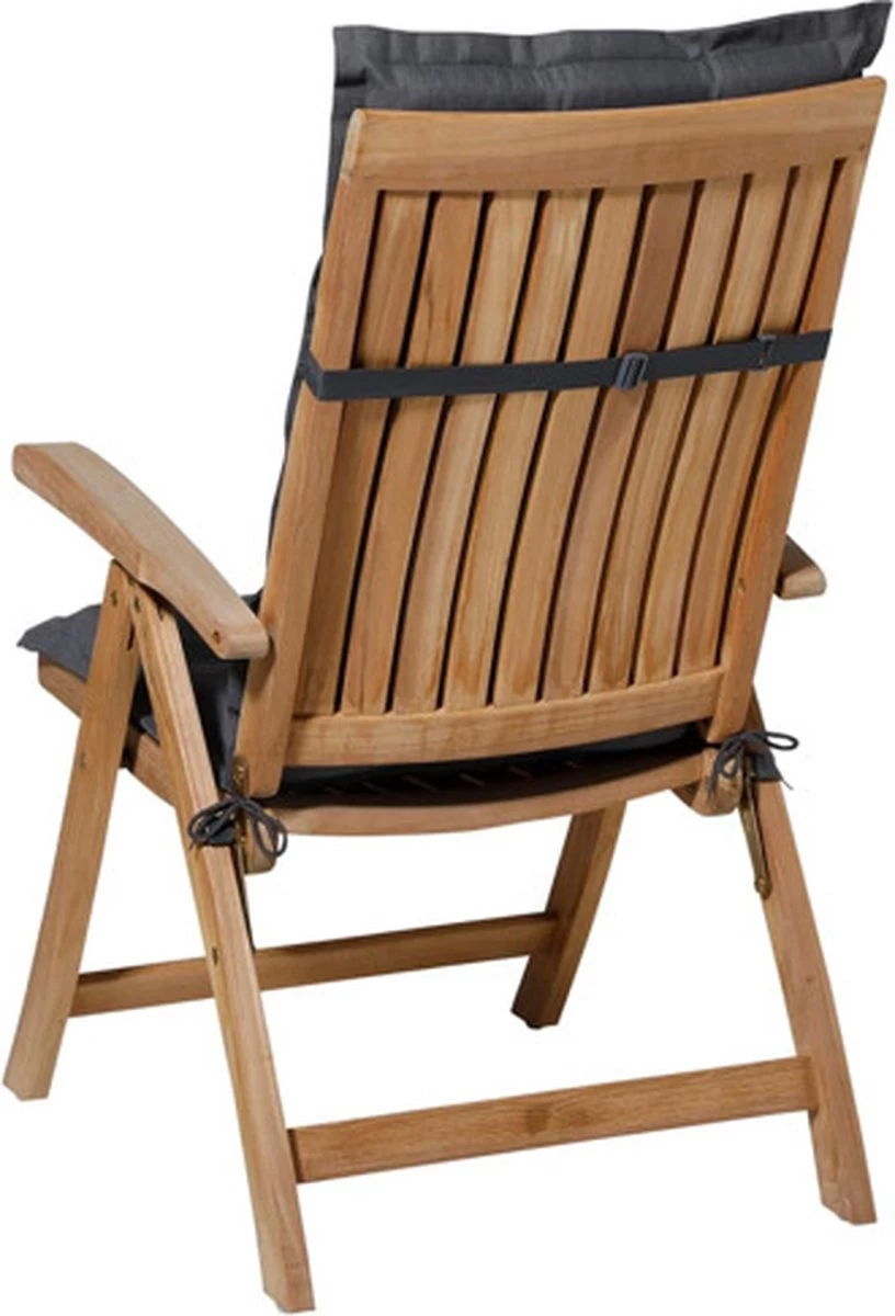 Madison - Tuinkussen - Hoge Rug - 123 X 50cm - Panama Grijs - Standenstoel - Afbeelding 4