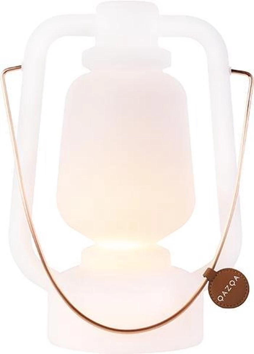 QAZQA Storm - Moderne LED Dimbare Staande Buitenlamp | Staande Lamp Voor Buiten Met Dimmer - 1 Lichts - H 300 Mm - Wit - Buitenverlichting