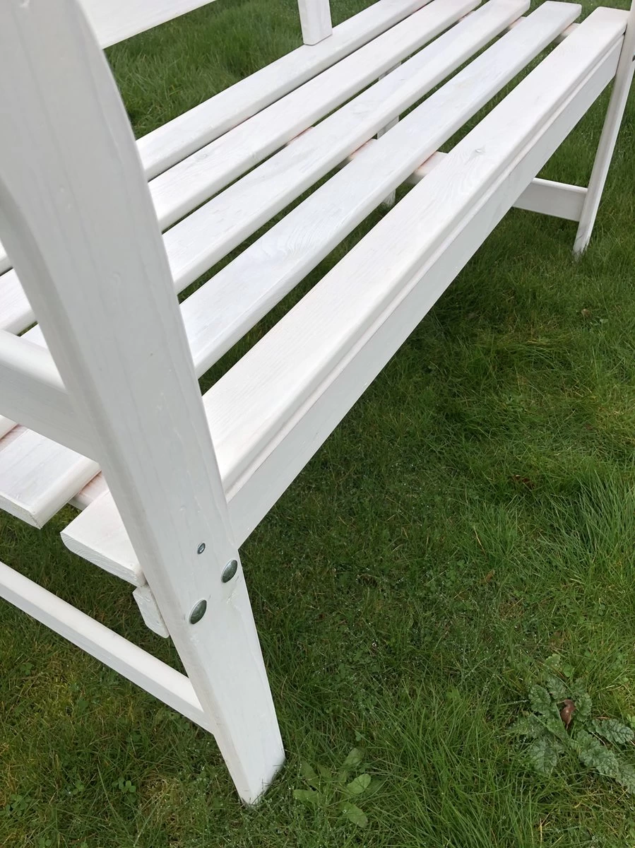 SenS-Line Friesen Tuinbank - Hout - Wit - Afbeelding 4