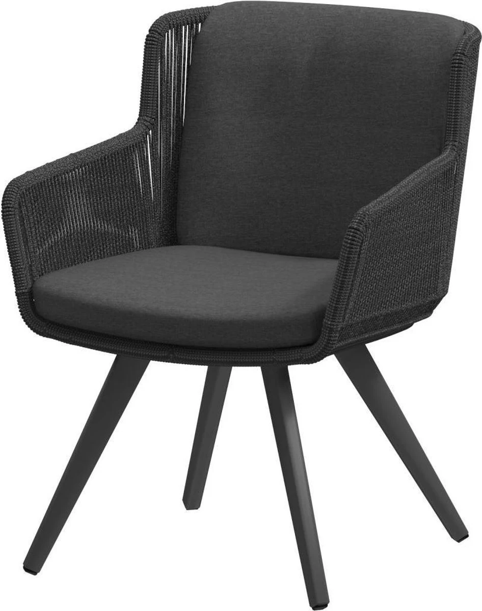 4 Seasons Outdoor 4SO Armstoel Flores Anthracite - 1 Stuk - Afbeelding 2