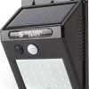 Merkloos 20 LEDs Buitenlamp Draadloze Waterdichte Lamp Bewegingssensor Solar Licht Voor Tuin Tuinverlichting - Wandlamp | Solar Buitenverlichting Wit Licht Ewegingssensor - Zonne-energie – Tuinverlichting Voor Hek En Wand