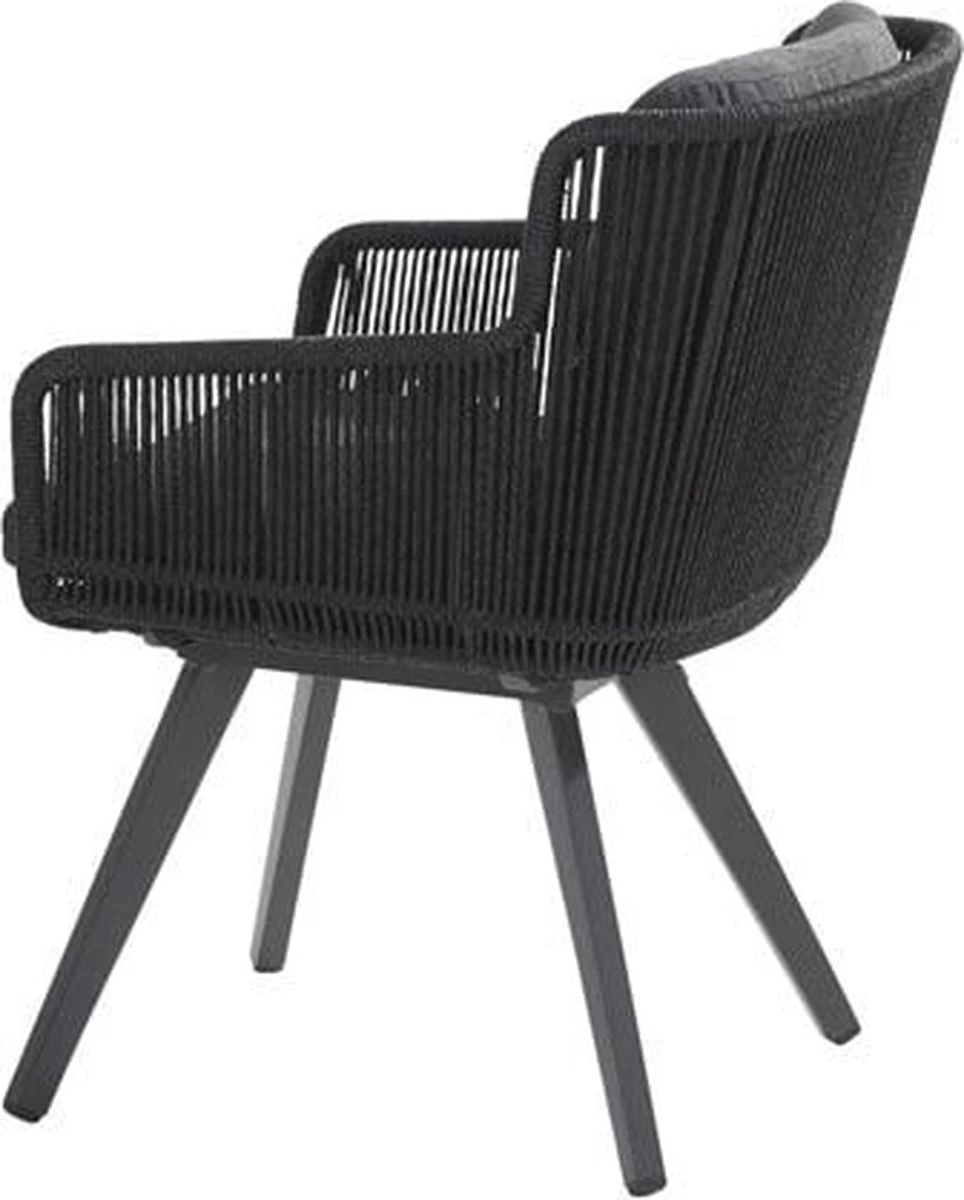 4 Seasons Outdoor 4SO Armstoel Flores Anthracite - 1 Stuk - Afbeelding 4