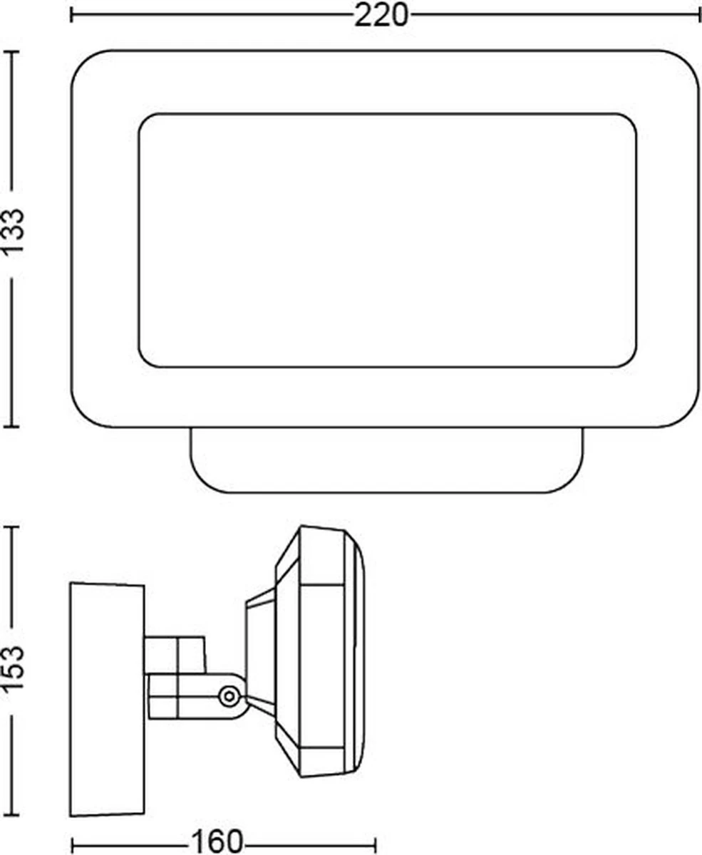 Philips Hue Outdoor Welcome Floodlight Schijnwerper - White - Zwart - 15W - IP44 - Afbeelding 9